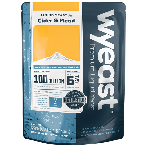Wyeast | 4766 Cider | Cider Yeast | Activator Smack-Pack System™ | 100 Billion Cells
