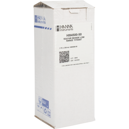 Low Range Titrant for Sulfur Dioxide Mini Titrator