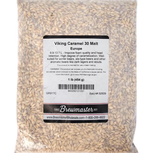 Malt - Viking Malt Caramel 30 (10L) - Per Lb (Showroom Only)