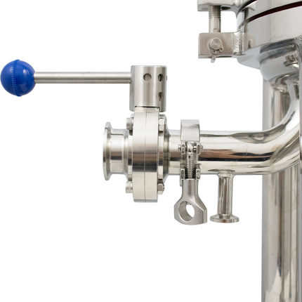 BevBright 316 Electro Polished S/S Cartridge Filter Housing - 30 in. - 3 Module Capacity - with fitting