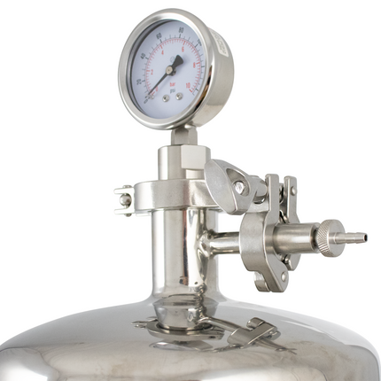 BevBright 316 Electro Polished S/S Cartridge Filter Housing - 30 in. - 3 Module Capacity - with fitting