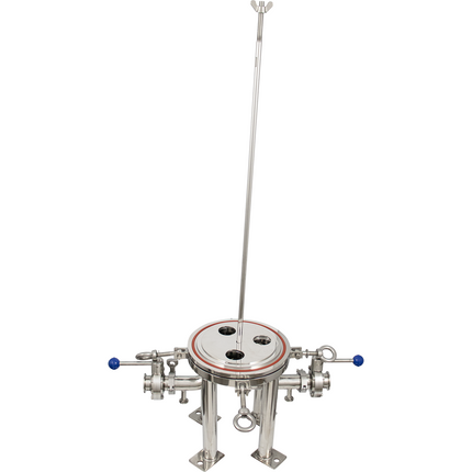 BevBright 316 Electro Polished S/S Cartridge Filter Housing - 30 in. - 3 Module Capacity - with fitting