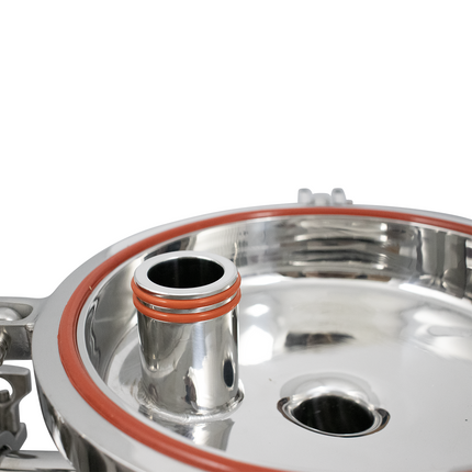 BevBright 316 Electro Polished S/S Cartridge Filter Housing - 30 in. - 3 Module Capacity - with fitting