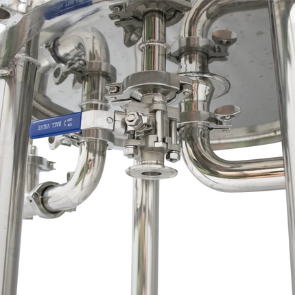 BevBright Stainless Steel Lenticular Filter Housing - 16 in. - 2 High - with fittings