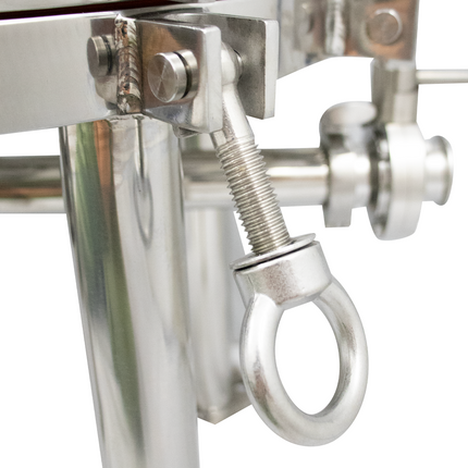 BevBright Stainless Steel Lenticular Filter Housing - 16 in. - 2 High - with fittings