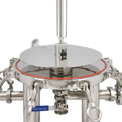 BevBright Stainless Steel Lenticular Filter Housing - 12 in. - 2 High