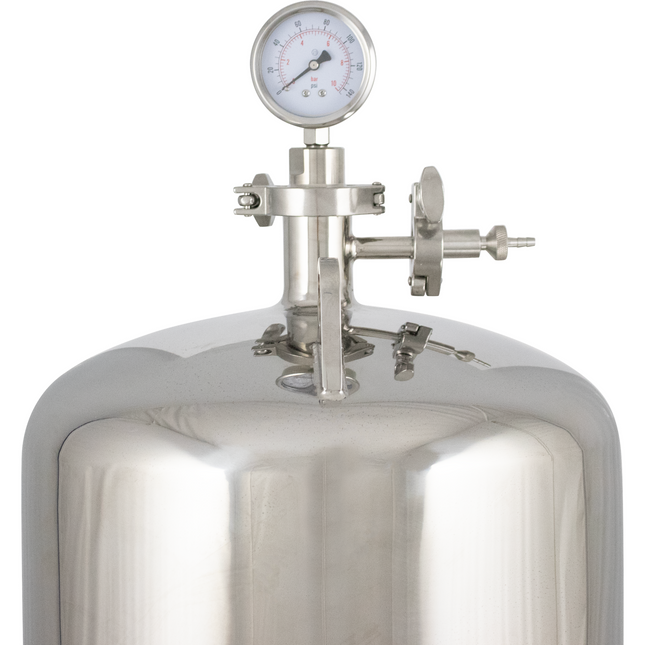 BevBright Stainless Steel Lenticular Filter Housing - 12 in. - 3 High - with fittings