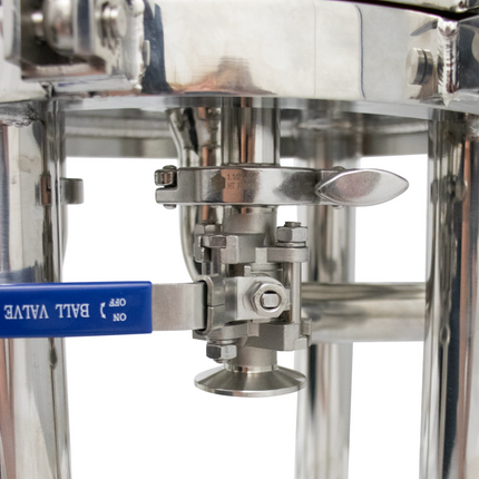 BevBright Stainless Steel Lenticular Filter Housing - 12 in. - 3 High - with fittings