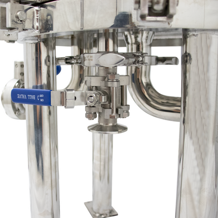 BevBright Stainless Steel Lenticular Filter Housing - 12 in. - 3 High - with fittings