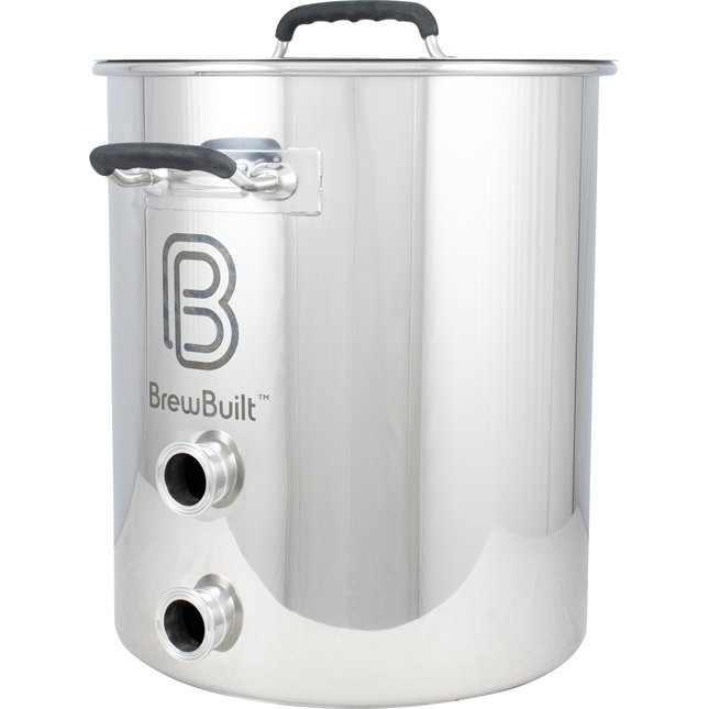 BrewBuilt® Brewing Kettle | 1.5" Tri-Clamp | Dual Port | Front/Back Handles - Open Box