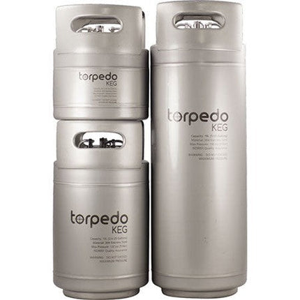 Slimline Torpedo Keg | Ball Lock Keg | Stainless Steel Corny Keg | Low2 Keg Lid O-Ring | Superior Oxygen Barrier Properties - Items