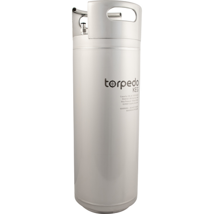 Torpedo Keg | Ball Lock Keg | Stainless Steel Corny Keg | Low2 Keg Lid O-Ring | Superior Oxygen Barrier Properties | 6 Gallon - Damaged Box