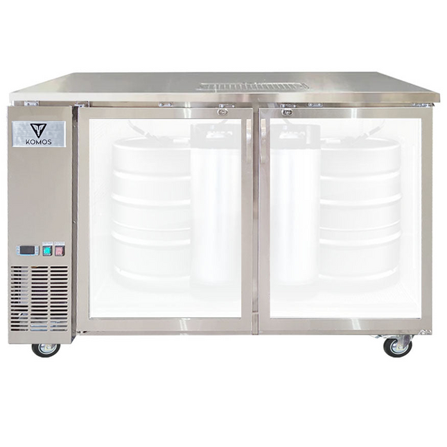 Komos Kegerator Olympus II Deluxe Stainless - 12 Keg - REFRIGERATOR ONLY