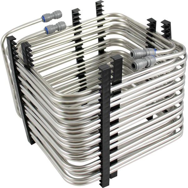 KegLand Stainless Steel Draft Coil | Square Coil | 2 Lines