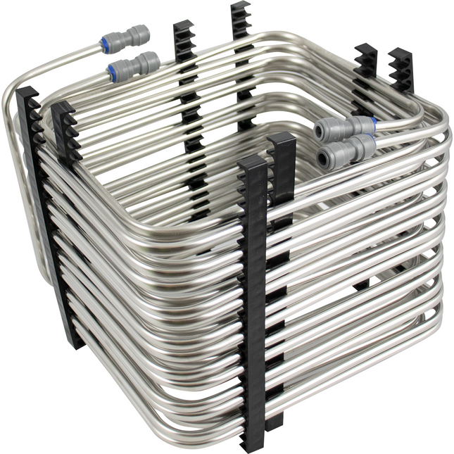 KegLand Stainless Steel Draft Coil - Square Coil - 2 Lines