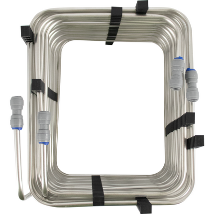 KegLand Stainless Steel Draft Coil - Square Coil - 2 Lines