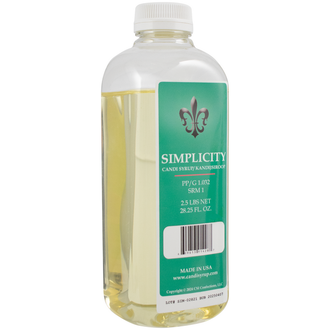 Candi Syrup - Simplicity (Clear) - 2.5 lbs