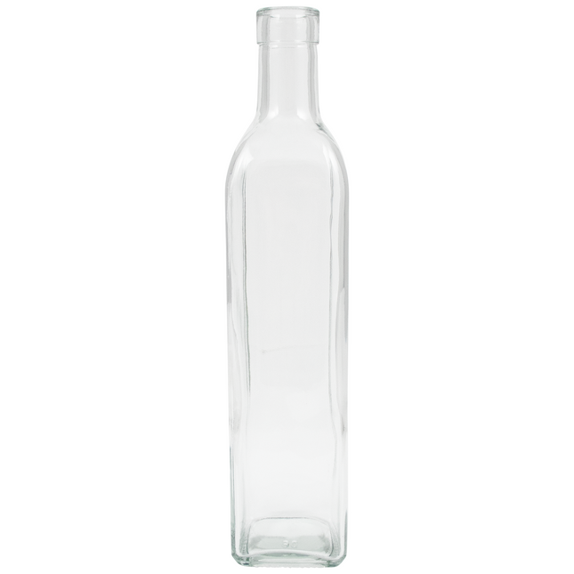 500 mL Flint/Clear Square Sided Glass Bottles - PLACEHOLDER