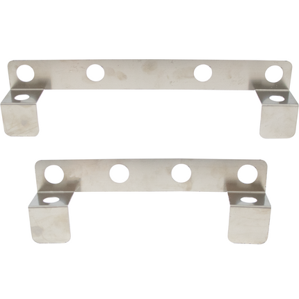 KegLand Stainless Steel Retention Bracket for Square Coil - Front and Back