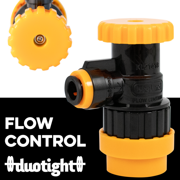 Duotight Flow Control Ball Lock Quick Disconnect (QD) | Beverage Out | Adjustable Flow Rate | 8 mm Duotight