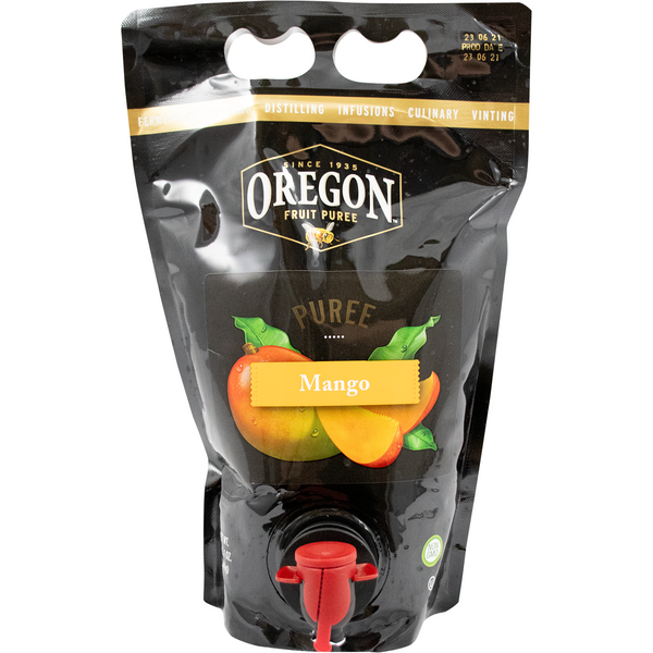 Oregon Fruit Mango Puree | 100% Fruit | Shelf Stable | 1.5L | 50 oz