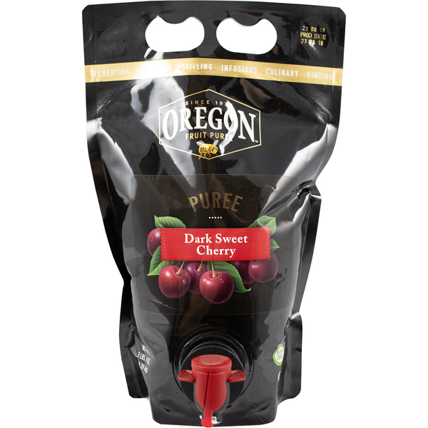 Oregon Fruit Dark Sweet Cherry Puree | 100% Fruit | Shelf Stable | 1.5L | 50 oz