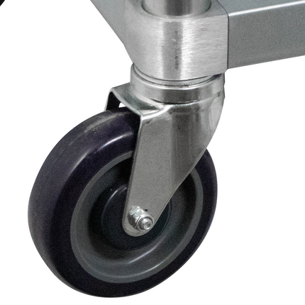 Stainless Steel Work Table | 24" x 24" | 400 lb Capacity | Rolling Casters - Items