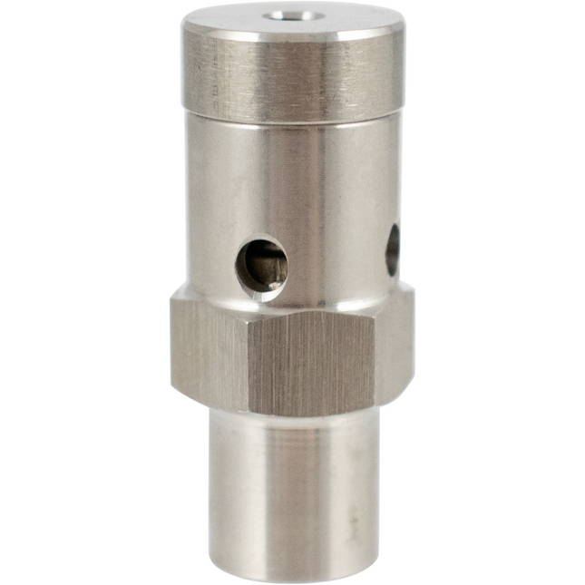 Stainless Gas Pressure Relief - No Threads (for Conical)