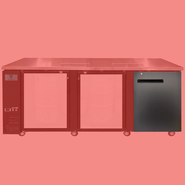 Komos Kegerator Olympus - Replacement Solid Door - Right or Middle