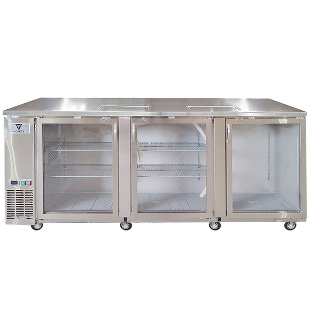 Komos Kegerator Olympus III Deluxe Stainless - 20 Keg - REFRIGERATOR ONLY