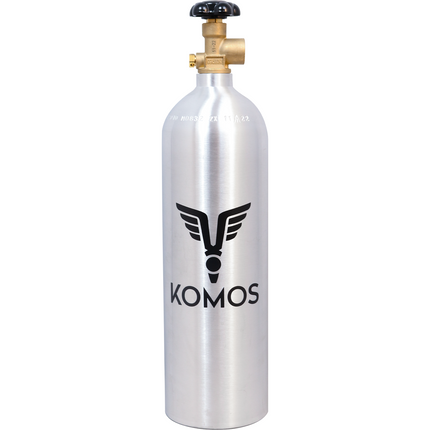 KOMOS® 22 ft³ Nitrogen Tank | Argon Tank | Beer Gas Tank | Premium Aluminum | New | CGA580 Valve | US DOT Approved - Items
