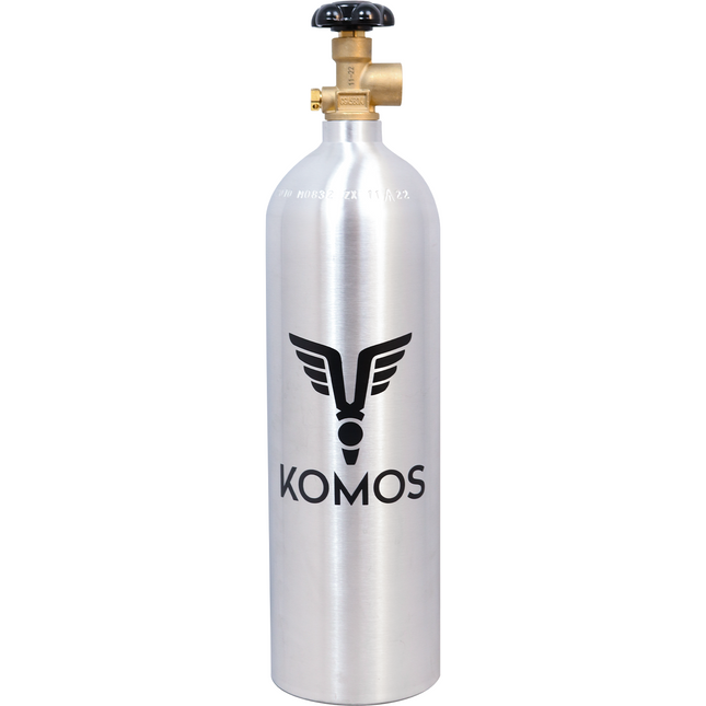 KOMOS® 22 ft³ Nitrogen Tank | Argon Tank | Beer Gas Tank | Premium Aluminum | New | CGA580 Valve | US DOT Approved - Items