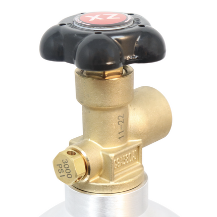 KOMOS® 22 ft³ Nitrogen Tank | Argon Tank | Beer Gas Tank | Premium Aluminum | New | CGA580 Valve | US DOT Approved - Items