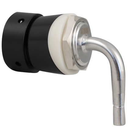 Nukatap Faucet Shank - Short Tower Shank - Matte Black