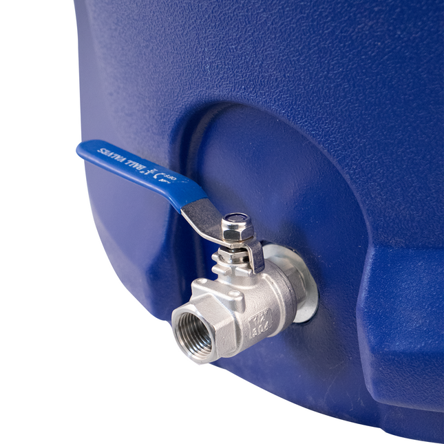 Insulated Cooler Mash Tun with False Bottom & Ball Valve - 56L / 14.7G