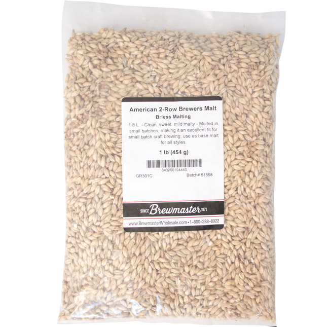 Malt - Briess Brewers 2-Row - Per Lb (Showroom Only)