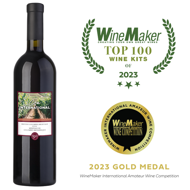 Wine Kit - RJS Craft Winemaking - Cru International - British Columbia Meritage Style