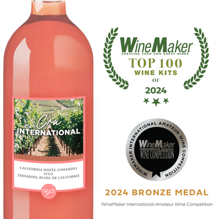 Wine Kit - RJS Craft Winemaking - Cru International - California White Zinfandel Style
