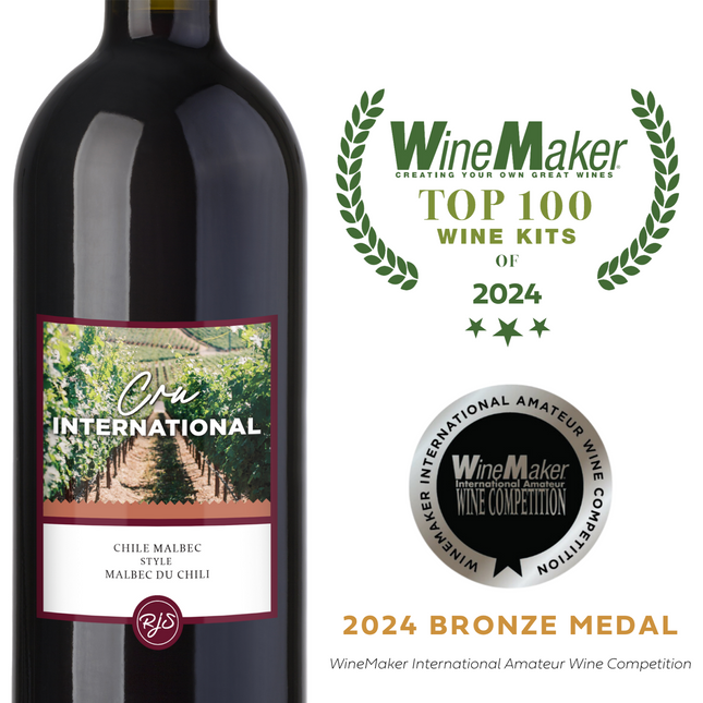 Wine Kit - RJS Craft Winemaking - Cru International - Chile Malbec Style
