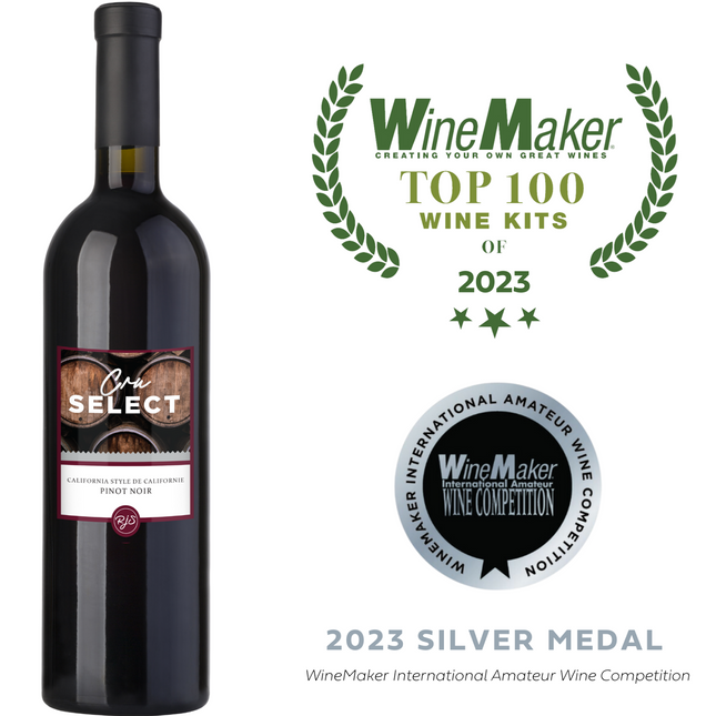 Wine Kit - RJS Craft Winemaking - Cru Select - California Style Pinot Noir