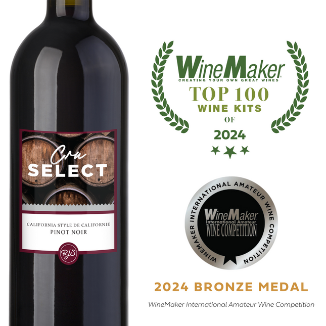 Wine Kit - RJS Craft Winemaking - Cru Select - California Style Pinot Noir