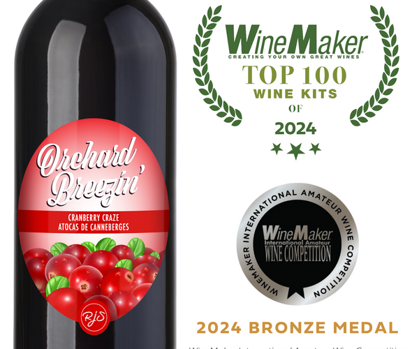 Cranberry Craze Wine Making Kit | Orchard Breezin' | 2-Pack