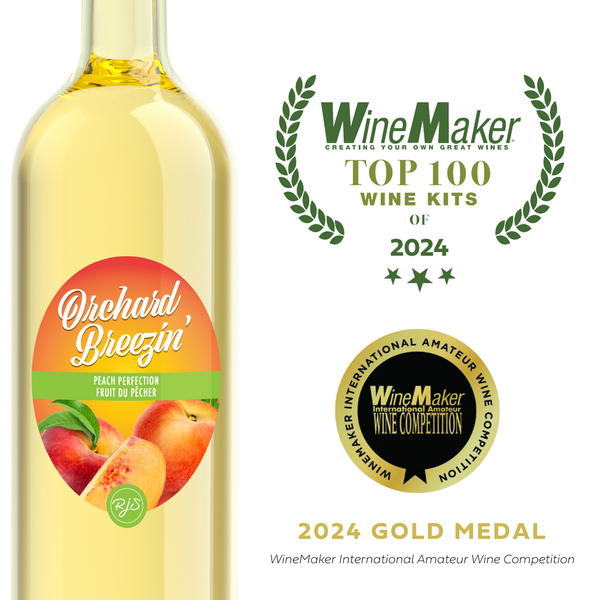 Peach Perfection Wine Making Kit | Orchard Breezin' | Gold Medal