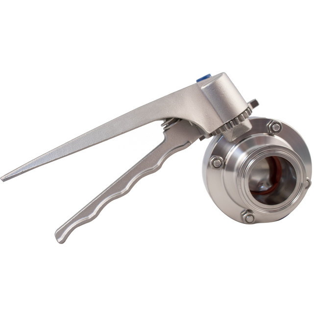 ForgeFit - 1.5 in. T.C. Butterfly Valve (304 S/S) 7 Position - Stainless Handle