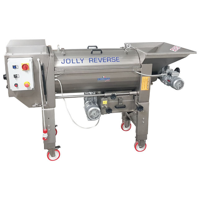 EnoItalia - Jolly 60 Reverse Crusher Destemmer w/ Cleaning System - 220V, 3 Phase