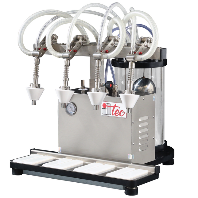 ILTEC Ultrafiller 4 - Vacuum Bottle Filler - 4 Spout for High Viscosity Fluids - Pomodoro - (Pneumatic) - PLACEHOLDER