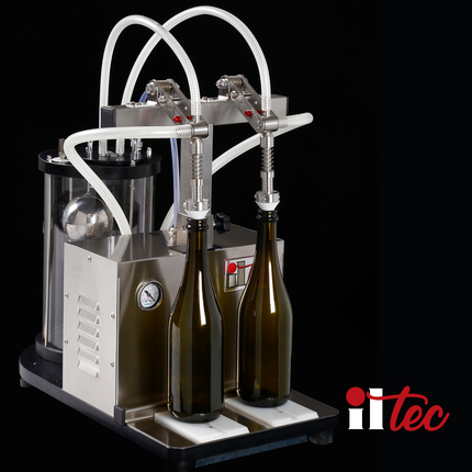 ILTEC Ultrafiller 2 - Vacuum Bottle Filler - 2 Spout (Pneumatic)
