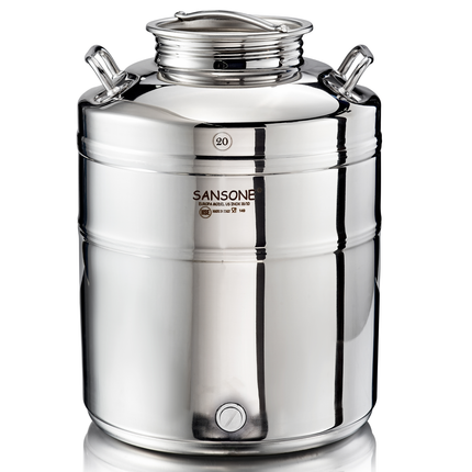 Sansone Fusti Tank | Stainless Steel Water Dispenser | 5.2 Gallon | 20L - Return