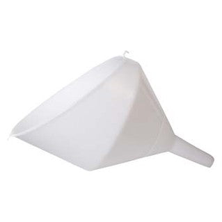 Funnel - Vintage Shop - 25 cm - White Plastic - Anti-Splash 