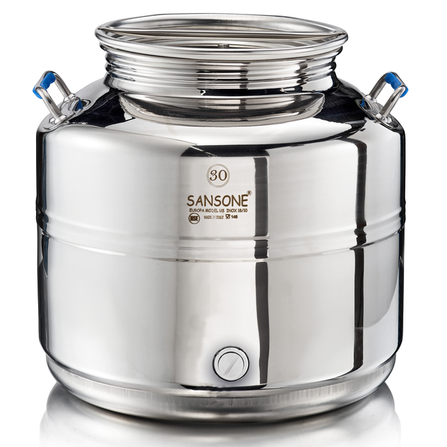 Sansone Fusti Tank | Stainless Steel Water Dispenser | 7.9 Gallon | 30L - Return